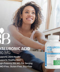 Bronson Hyaluronic 200 MG High Potency Joint Health & Healthy Skin Support, Non-GMO, 200 Vegetarian Capsules