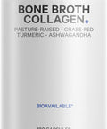Codeage Organic Bone Broth Collagen Peptides Capsules Supplement Grass Fed Beef Bone Broth -Range Chicken Bone Broth Turmeric & Ashwagandha - Collagen Types I II III - Non-GMO - 180 Capsules