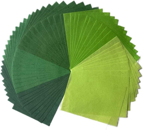 A5 50 Sheets Natural Fiber Mulberry Tree,Mulberry paper Sheets Square Origami, Arts Folding Craft, Decoration, Paper for DIY Crafts. 8.3" x 5.8" (Purple Tone, A5)
