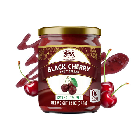 ChocZero Keto Blueberry Fruit Spread, No Added Sugar, Low Carb, All Natural Jam, Sweetened with Monk Fruit (1 jar, 12 oz)