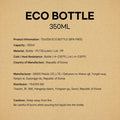 Teazen Eco Bottle-12oz 350ml Mango Guava Limited Edition Reusable Drinking Water Bottle Lightweight Leak-Proof Design BPA Wide Mouth & Easy to Clean