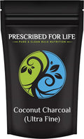 Prescribed For Life Coconut Charcoal - Activated Coconut Shell Charcoal Fine Husk Food Grade Powder (Ultra-Fine) - Organic Approved 8 Oz
