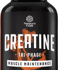 Natures Craft High Strength Tri Phase Creatine Pills - Muscle Mass Gainer and Muscle Recovery Creatine HCL Pyruvate and Creatine Monohydrate Pills - Optimal Muscle Builder Creatine Supplement for Men and Women