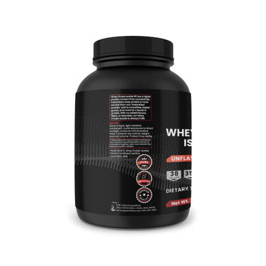 PURE ORIGINAL INGREDIENTS Whey Protein Isolate, 3 Lb, Instantized, Unflavored