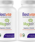 Magtein Magnesium L-Threonate Capsules - 2000mg per Serving (240 Vegetarian Capsules) (120 x 2)- Patented and Bioavailable Magnesium - No Stearates - No Fillers - Vegan - Non GMO - Gluten Free