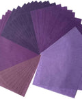 A5 50 Sheets Natural Fiber Mulberry Tree,Mulberry paper Sheets Square Origami, Arts Folding Craft, Decoration, Paper for DIY Crafts. 8.3" x 5.8" (Purple Tone, A5)