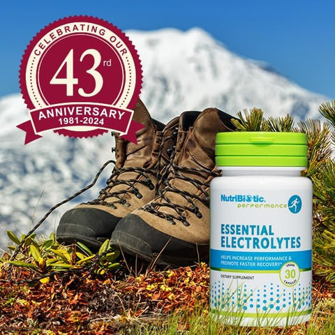 Nutribiotic Essential Electrolytes 30 Ct Capsules - Great Travel Size Bottle- Support Increased Performance & Faster Recovery - Pharmaceutical Grade Vitamin C With Electrolytes For Rehydration