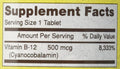 Mason Vitamins B 12 500 mcg Tablets, 60 Count