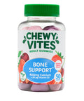 Chewy Vites Adult Bone Support 50 Vitamin Gummies 400mg Calcium Gummies with 20 mcg Vitamin D3 for Bones Teeth & Muscle Function 2-a-Day Vegan Mix of Wild Cherry and Strawberry Flavour