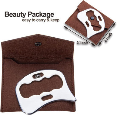 FeelSport Stainless Steel Gua Sha Scraping Massage Tool-Muscle Scraper - Soft Tissue Mobilization,Physical Therapy For Back, Legs, Arms