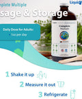 Liquidhealth Complete Multiple Adult Liquid Multivitamin - Essential Vitamins Minerals & Nutrients Immune Support Gut Health Energy Detox - Great Taste Vegan Non-GMO Sugar- (32 oz)