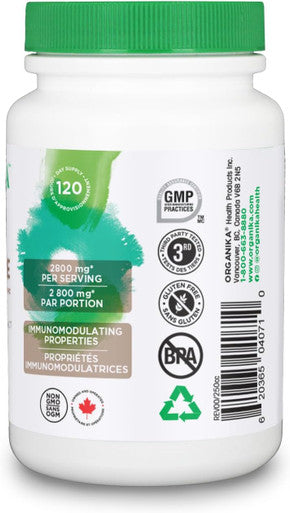 Organika Lion'S Mane - Ultra Strength Organic Mushroom Extract - 2800Mg - Nootrophic, Natural Support For Memory, Mood, Neuroprotection And Cognition - 120Vcaps, 120 Day Supply