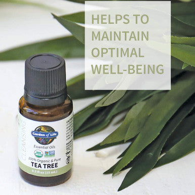 Garden of Life Essential Oil Tea Tree 0.5 Fl Oz (15 Ml)