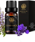 Aromatherapy Clary Sage Essential Oil, Therapeutic Grade Clary Sage Aromatherapy Essential Oil Fragrance, 100% Pure Clary Sage Scent Essential Oil for Diffuser, Humidifier, Massage 0.33 oz - 10ml