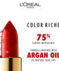 L'Oreal Paris Colour Riche Original Creamy Hydrating Satin Lipstick With Argan Oil And Vitamin E Blushing Berry 1 Count