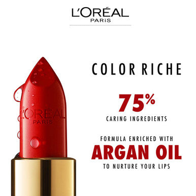 L'Oreal Paris Colour Riche Original Creamy Hydrating Satin Lipstick With Argan Oil And Vitamin E Blushing Berry 1 Count