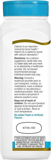 21st Century Calcium 1000 + D Tablets 90 ea