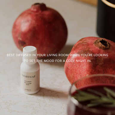 Vitruvi Nightcap, Cozy Essential Oil Blend, 100% Pure Black Pepper, Blood Orange and Ginger Oil (0.5 fl.oz)