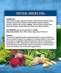 Applied Nutrition Critical Greens Powder - Boost your Immune System with 17 Vital Superfood Nutrients, Zero Fillers, Fresh Natural Super Greens Taste, Vegan Friendly 250g - 50 Servings