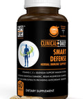 Clinical Daily Smart Defense Herbal Immune Support Supplement. Immunity Vitamins For Women And Men Vitamin C E Selenium 22 Herbs With Mushroom Complex Graviola Garlic Lycopene. 60 Capsules