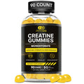 Creatine Monohydrate Gummies 5g - Vegan Creatine Gummies for Men & Women - Creatine Chews for Strength, Muscle, Energy, Endurance - Natural Lemon Flavor (90ct)