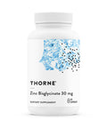 Thorne - Zinc Bisglycinate 30 Mg - Highly Absorbable Zinc Supplement - Supports Immune System Eye Skin & Reproductive Health - Third-Party Certified - Gluten Dairy & Soy-Free 60 Capsules