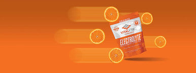 Vitalyte Natural Electrolyte Powder Drink Mix, Gluten Free, 40 2 Cup Servings Per Container (Orange)