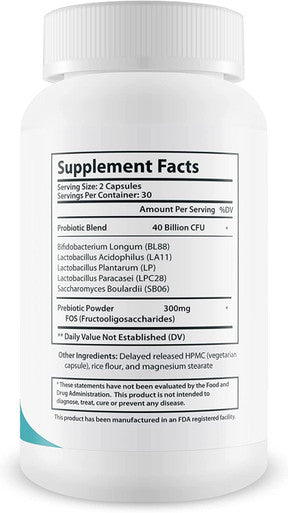 Pro Oral Health Probiotics Prebiotics Oral Probiotics for Mouth Bad Breath Easy Swallow Capsules Our Best Oral Health Probiotics Bad Breath Blend 40 Billion CFU