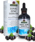 Nature'S Answer Ionic Zinc Immune with Black Elderberry 4 oz Extract with Slippery Elm Echinacea Astragalus Sage 160 Servings per Bottle