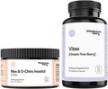Myo DChiro Inositol Powder Vitex Hormone Balance Healthy Ovarian Function Fertility Support Vegan Friendly