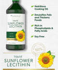 Carlyle Sunflower Lecithin Liquid 16 oz Oil | 2 Pack | Vegan Vegetarian Non-GMO Soy Gluten