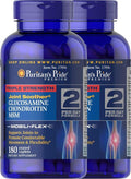 Puritan's Pride 2-Pack of Triple Strength Glucosamine Chondroitin & MSM Joint Soother-180 Caplets (360 Caplets Total)