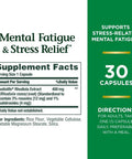 Nature's Bounty Mental Fatigue And Stress Relief Rhodiola Supplement 400 Mg Capsules 30 Count