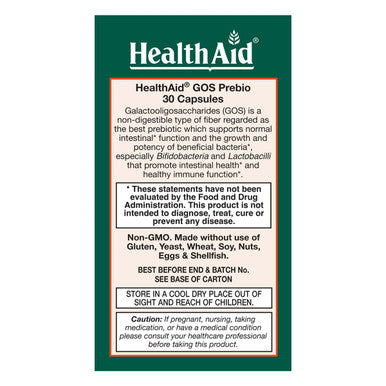 Gosprebio, Prebiotic Fiber, Once Daily, 30Ct, Helps Proliferation Of Beneficial Bacteria In The Gut, Galactooligosaccharides, Vegan