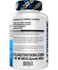 Evlution Free Form L Tyrosine 500mg Capsules Nutrition L-Tyrosine Supplement Amino for Energy Focus and Mood Support - Nootropic Brain Support Supplement for Cognitive Performance - 60 Servings