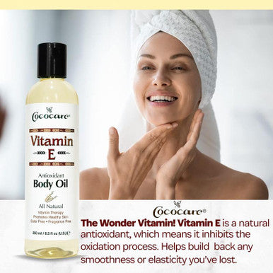 Cococare Natural Vitamin E Antioxidant Body Oil Vitamin Therapy For All Skin Types 8.5 Fl Oz Pack Of 2