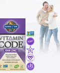 Garden of Life Vitamin Code Zinc Vegan Capsules 60 Ct