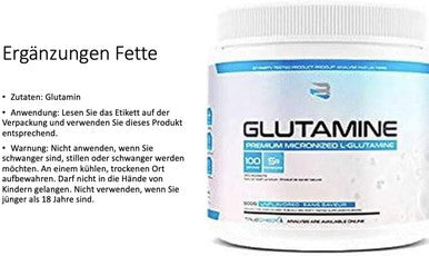 Believe Micronized L-Glutamine 500g (100) 500 gram