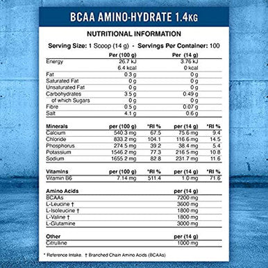 Applied Nutrition BCAA Powder Branched Chain Amino Acids Supplement with Vitamin B6 Replenish Electrolytes Amino Hydrate Intra Workout and Recovery Powdered Energy Drink 450g (Lemon & Lime)