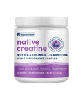 NativePath Creatine Monohydrate Powder with L-Leucine & L-Carnitine - Muscle Building Supplement for Men & Women - 30 Servings