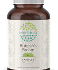 HerbEra Butcher's Broom 60 Capsules, 500 mg, Made with Butcher's Broom (Ruscus aculeatus) Dried Root (60 Capsules)
