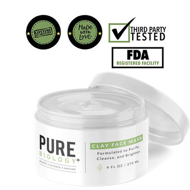 Premium Bentonite Clay Mask for Face Clay Face Mask for Women and Men with Collagen Hydroxy Acids and Vitamins A B C and E Anti Aging Moisturizing Face Mask Facial Exfoliator and Pore Cleaner