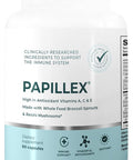 Dietary Supplement Tablets By Papillex - All Natural Immune Support - Immunity Defense - Best Immune System Booster - Organic 60 Capsules Bottle (Single Bottle)