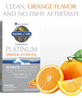 Garden of Life Minami Supercritical Platinum Omega 3 Fish Oil Supplement - Orange 30 Softgels Ultimate Once Daily Fish Oil Omega 3 For Heart & Brain Health 1100Mg Omega-3S + 1 000 Iu Vitamin D3