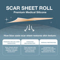 Silicone Scar Sheets, Scar Tape For Surgical Scars, 120" X 1.6" Roll - C-Section, Tummy Tuck, Keloid Scar Treatment, As Post Surgical Cream, Gel, Scar Patches, Surgery Scar Removal, Strips For Scars
