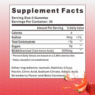 BCAA 5000mg no creatine Gummies Gummy