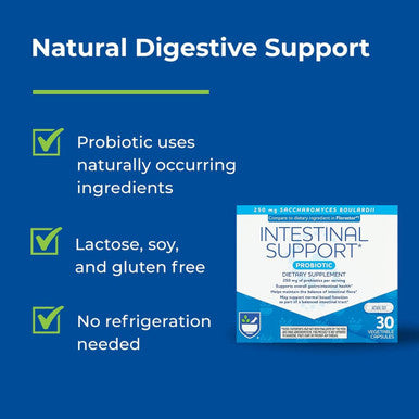 Rite Aid Daily Probiotic, Saccharomyces Boulardii 250Mg - 30 Count, Balance Intestinal Flora Support Probiotic, Vegetable Capsule