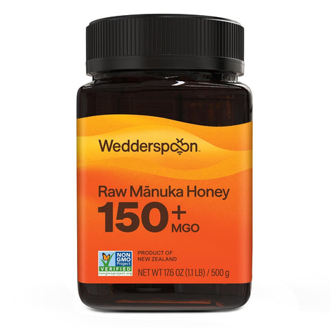 Wedderspoon Raw MÃƒâ€žÃ‚Ânuka Honey 150+ MGO, 8.8 Oz, Unpasteurized New Zealand Honey, Non-GMO, BPA-Free Jar, Superfood & Natural Wellness Support