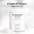 Codeage Multi Collagen for Women & Men Biotin 10000mcg Keratin Protein Powder Vitamin C B6 D3 Hyaluronic Acid Niacin - Hydrolyzed Collagen Coffee Creamer 5 Types - Unflavored - Non-GMO - 11.5oz