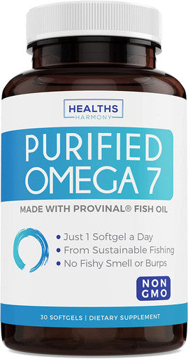 Purified Omega 7 Softgels NonGMO Provinal Provides a Pure Omega 7 Supplement Made from Peruvian Anchovy Fish Oil All The Palmitoleic Acid EE Your Body Needs 1 Month Supply